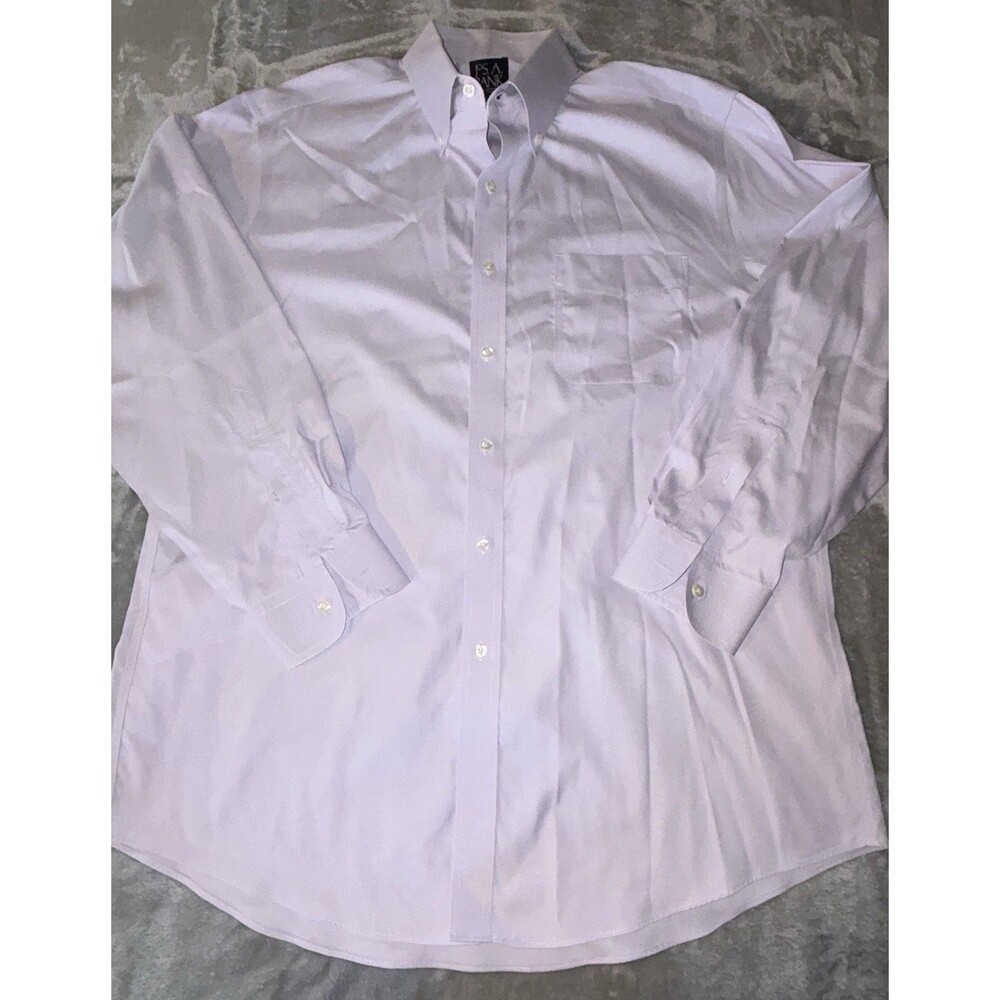 Jos. A. Bank Travelers Men's Taupe L/S Button Up Shirt Size 17 33 Slim Fit
